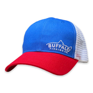 Buffalo Tricolor - Blue / Red / White