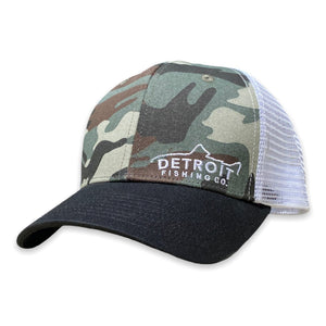 Detroit - Tricolor Hat - Camo / Black / White