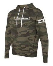 Load image into Gallery viewer, Erie - Fish The 814 - Camo Hoodie