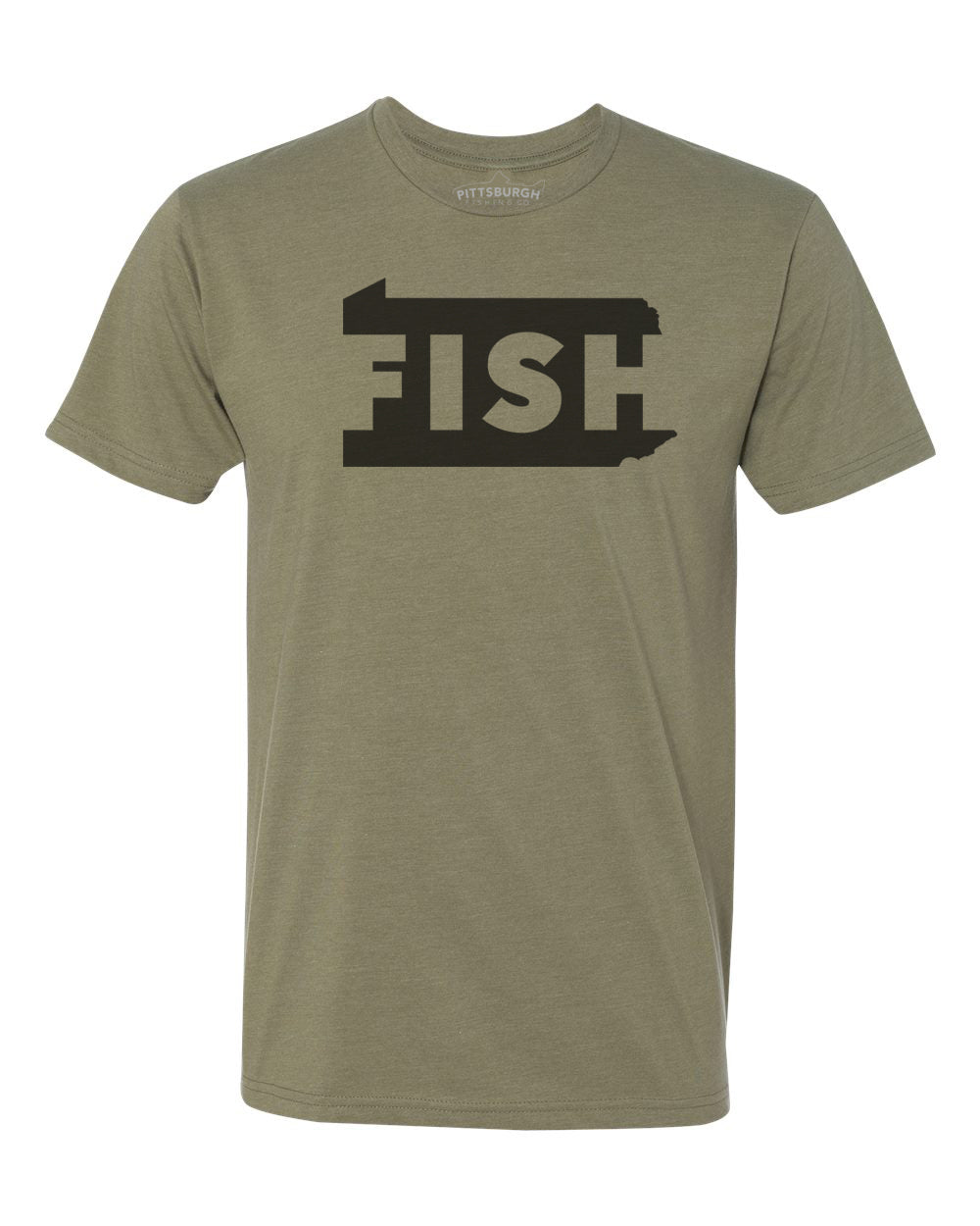 FISH Pennsylvania T Shirt - Olive Green