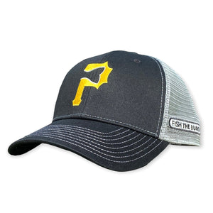 Pittsburgh - Fishtail P Hat - Black / Grey